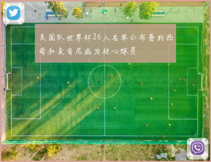 美国队世界杯26人名单公布普利西奇和麦肯尼成为核心球员